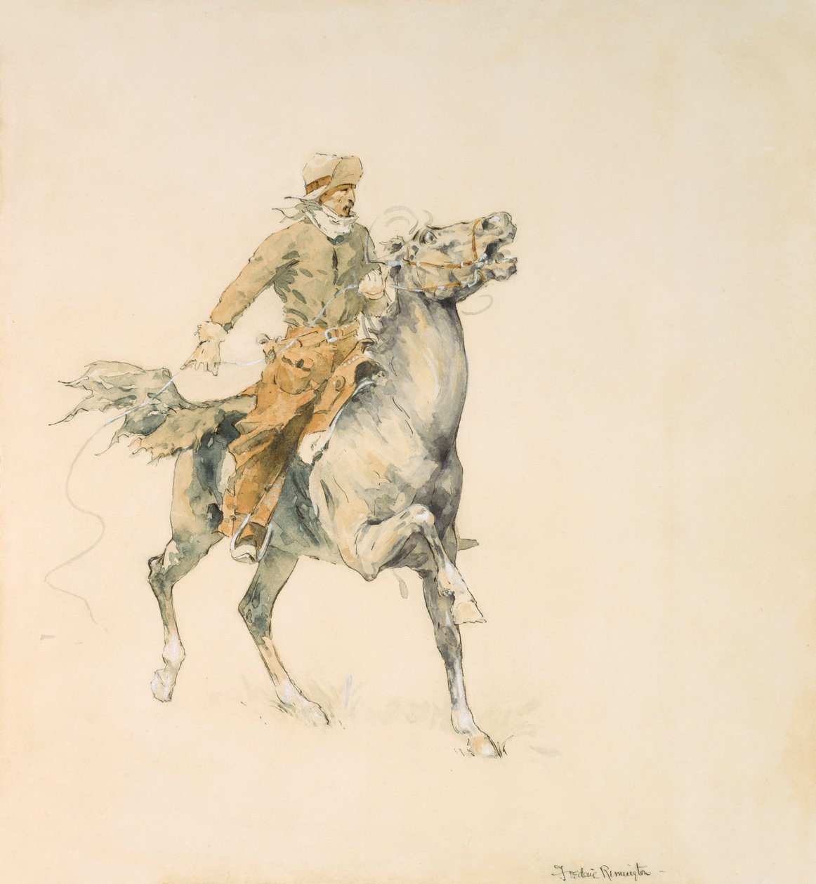 Der Cowboy, ca. 1897 von Frederic Remington