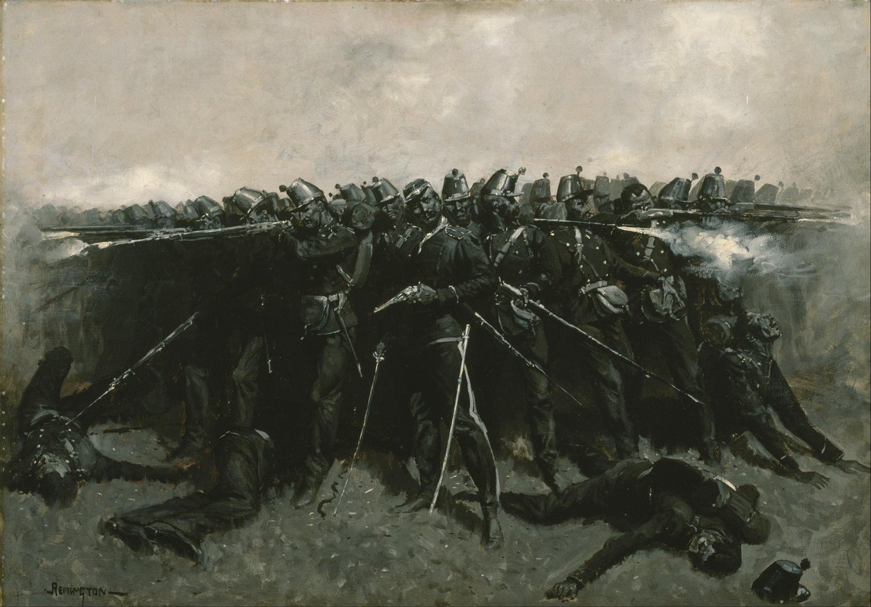 Das Infanterie-Quadrat von Frederic Remington