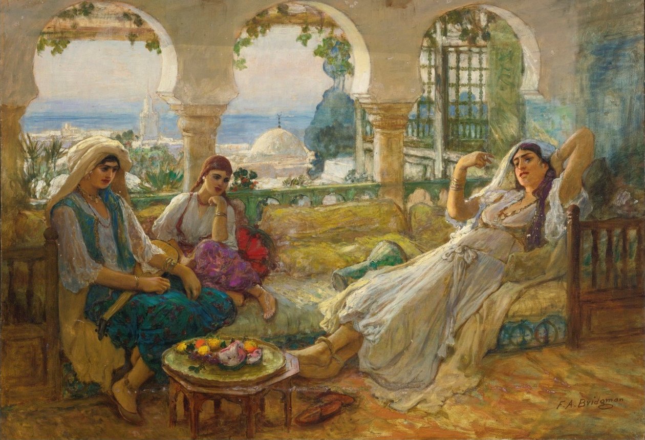 Auf der Terrasse von Frederick Arthur Bridgman