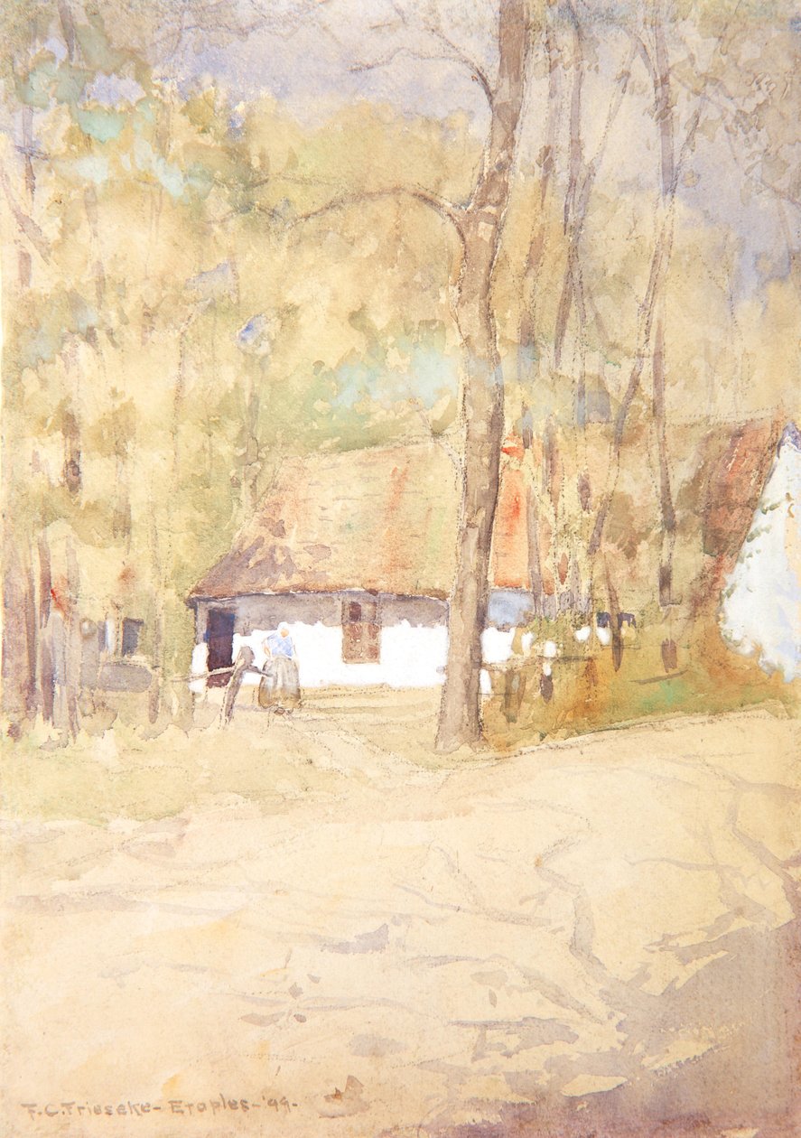 Bauernhaus in Étaples von Frederick Carl Frieseke