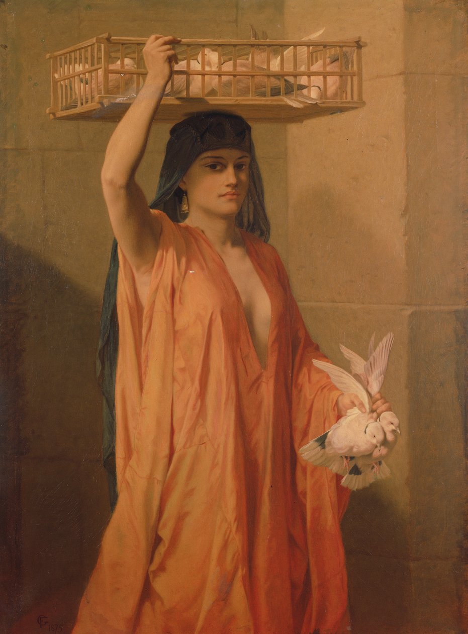 Ein Taubenverkäufer von Frederick Goodall