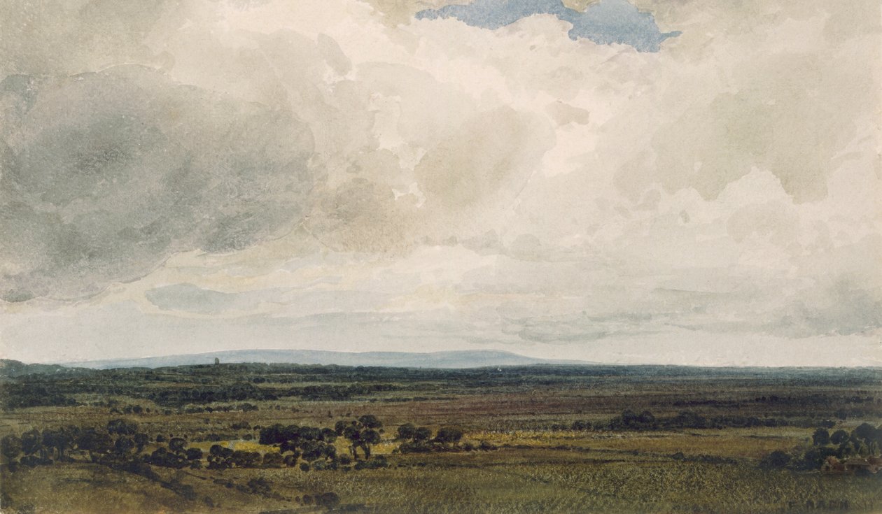 Regentag, Glastonbury Tor von Frederick Nash