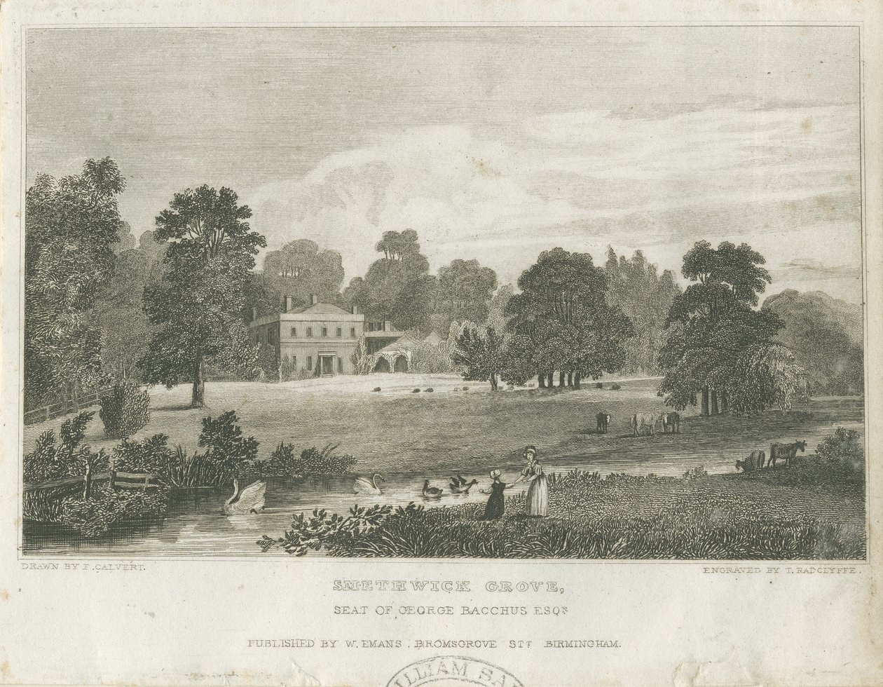 Smethwick Grove: Gravur von Frederick Calvert