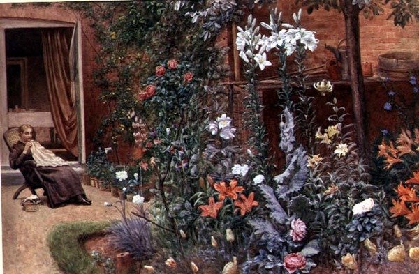 Ein Gartenrand von Frederick Hamilton Jackson
