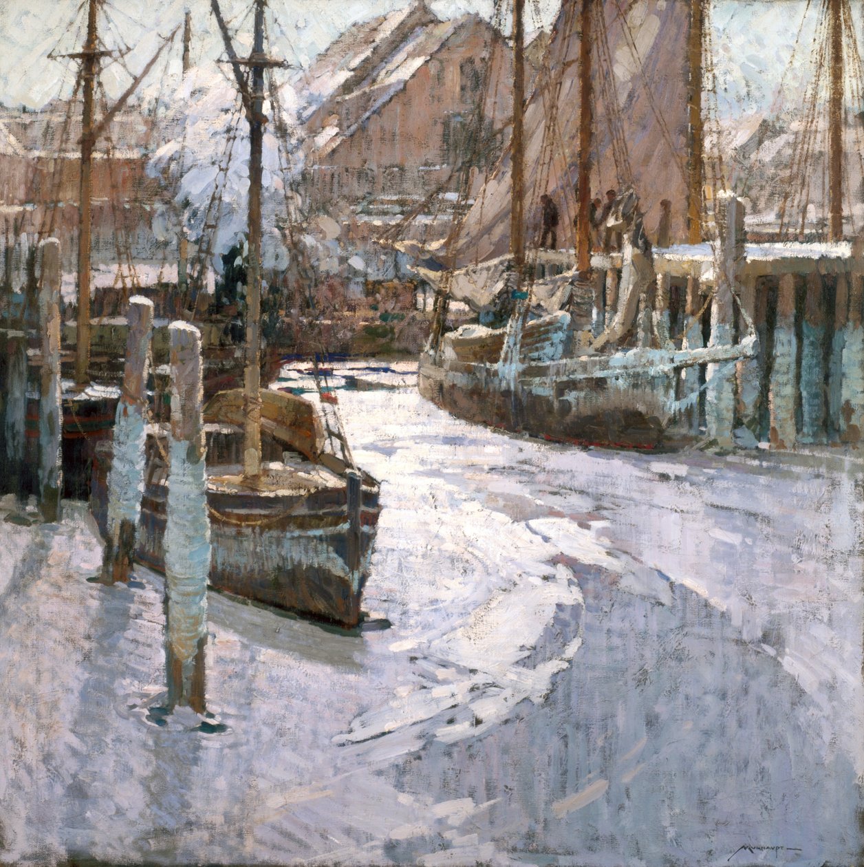 Eingefrorene Schiffe von Frederick John Mulhaupt