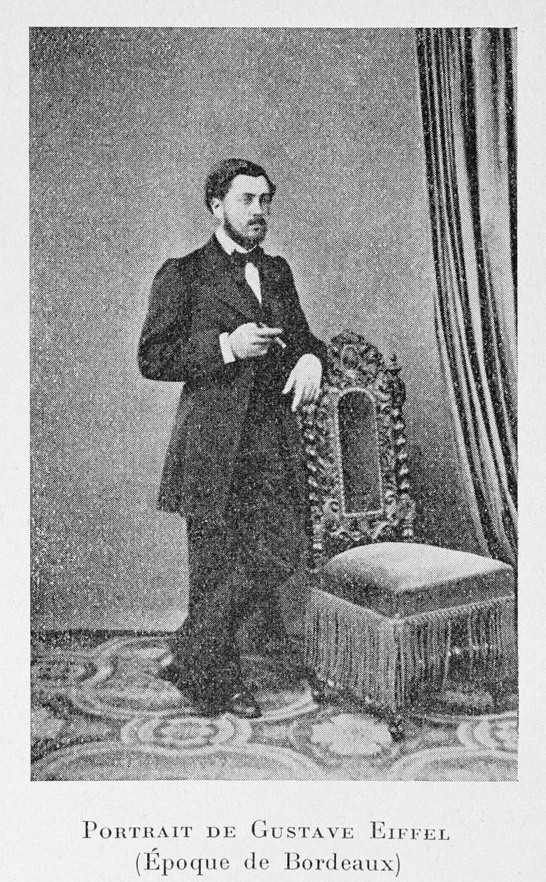 Alexandre Gustave Eiffel zur Zeit von Bordeaux, ca. 1858 von French Photographer