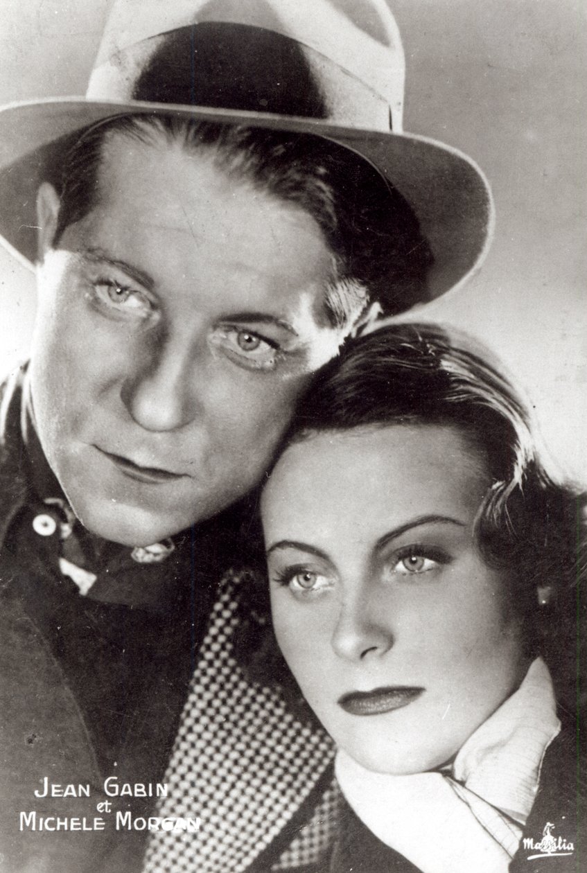 Jean Gabin und Michele Morgan im Film Quai des Brumes von French Photographer