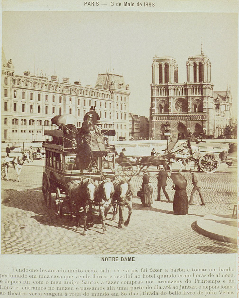 Notre Dame, Paris, 1893 von French Photographer