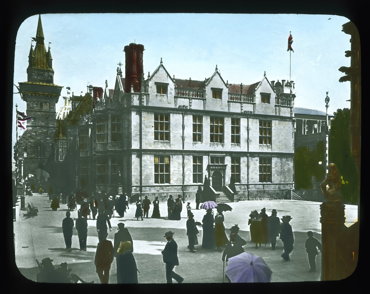 Pariser Ausstellung: Ungarischer Pavillon, Paris, Frankreich, 1900 von French Photographer