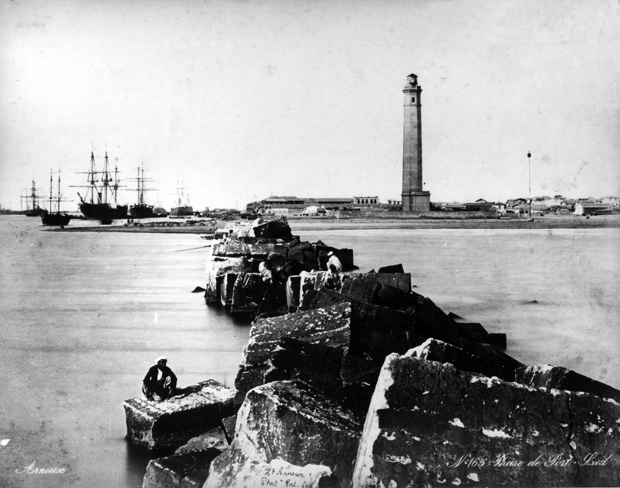 Leuchtturm von Port Said, ca. 1875 von French Photographer