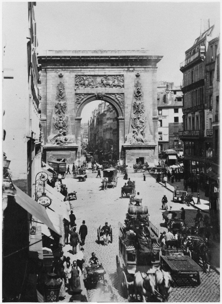 Porte Saint-Denis, Paris, ca. 1880 von French Photographer