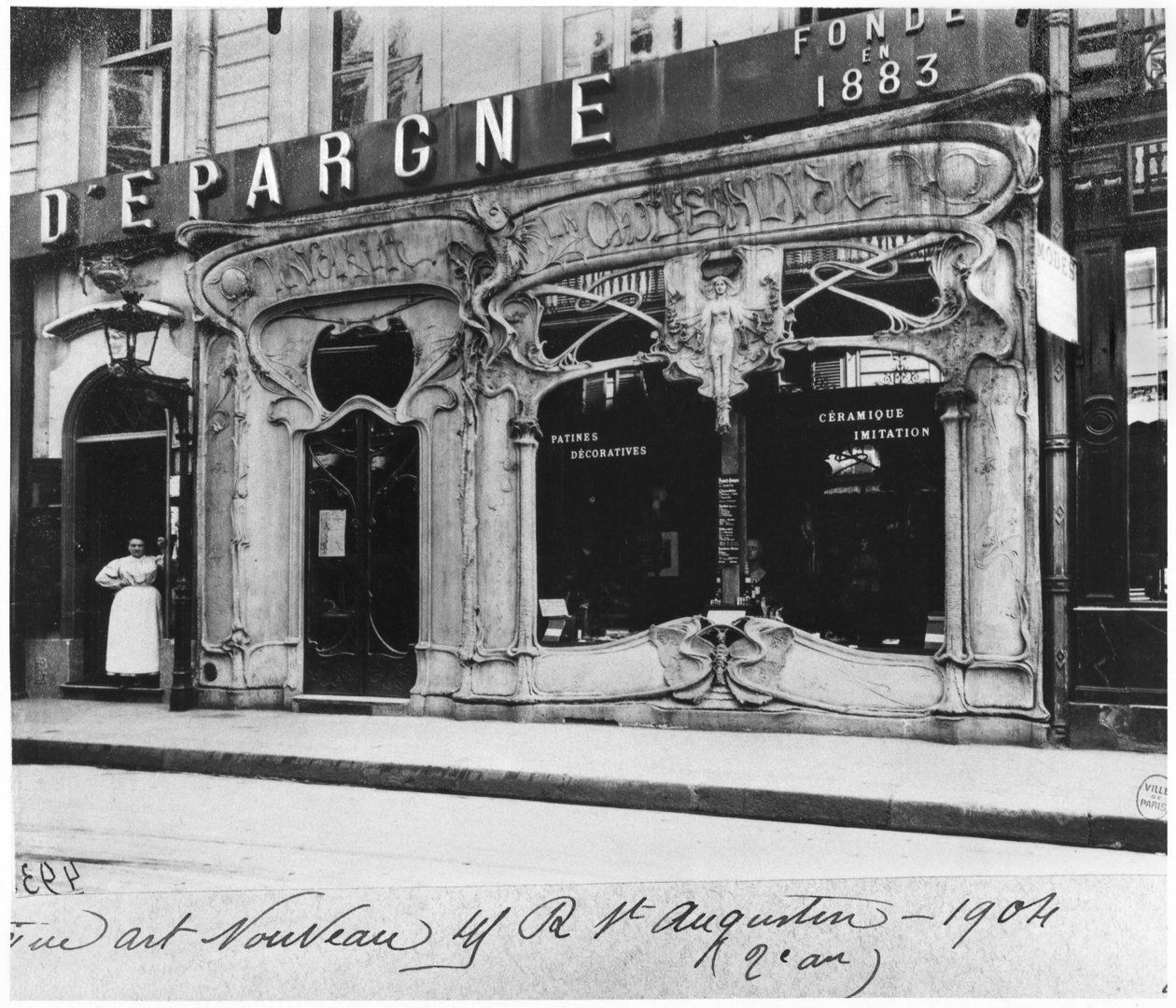 Schaufenster, Paris, 1904 von French Photographer
