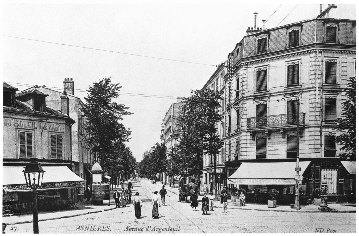 Ansicht von Asnières, Avenue d