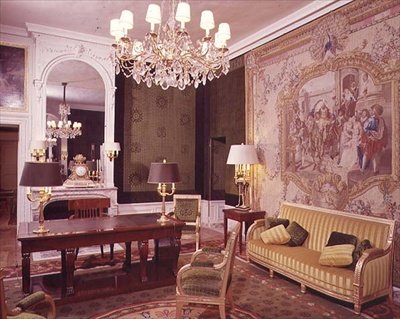 Ein Empfangsraum im Grand Trianon von French School