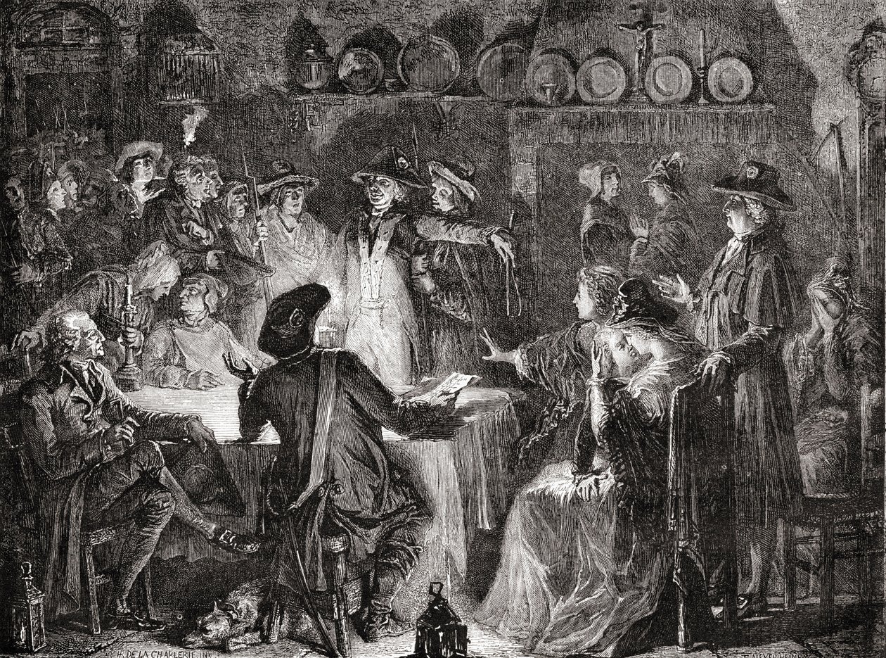 Verhaftung der königlichen Familie in Varennes, 21. Juni 1791 von French School