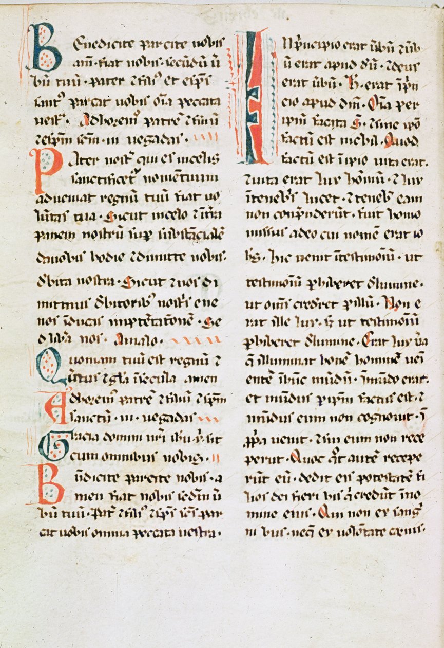 Fragment aus einem Katharermanuskript von French School