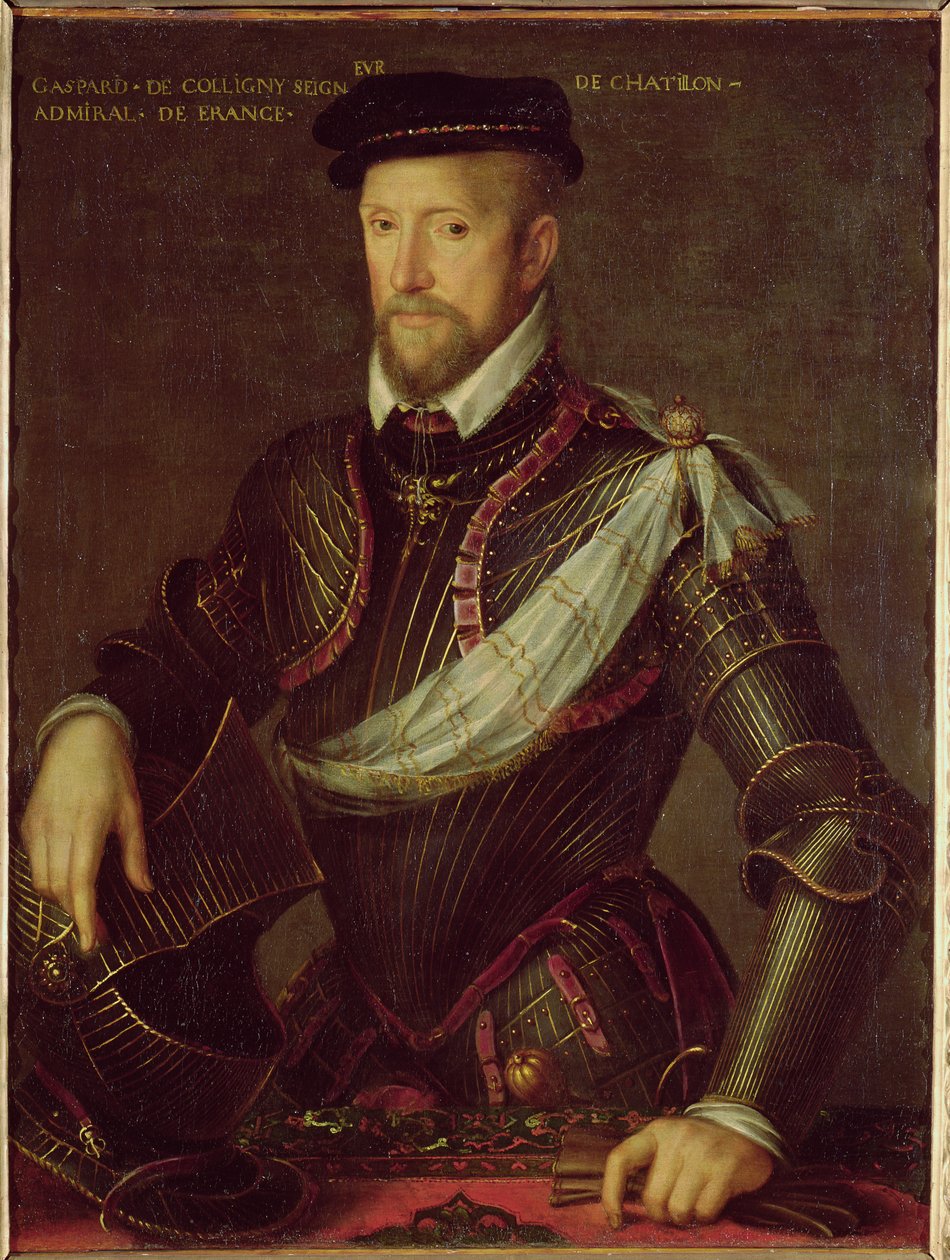 Gaspard II. von Coligny (1519-72) Admiral von Frankreich von French School