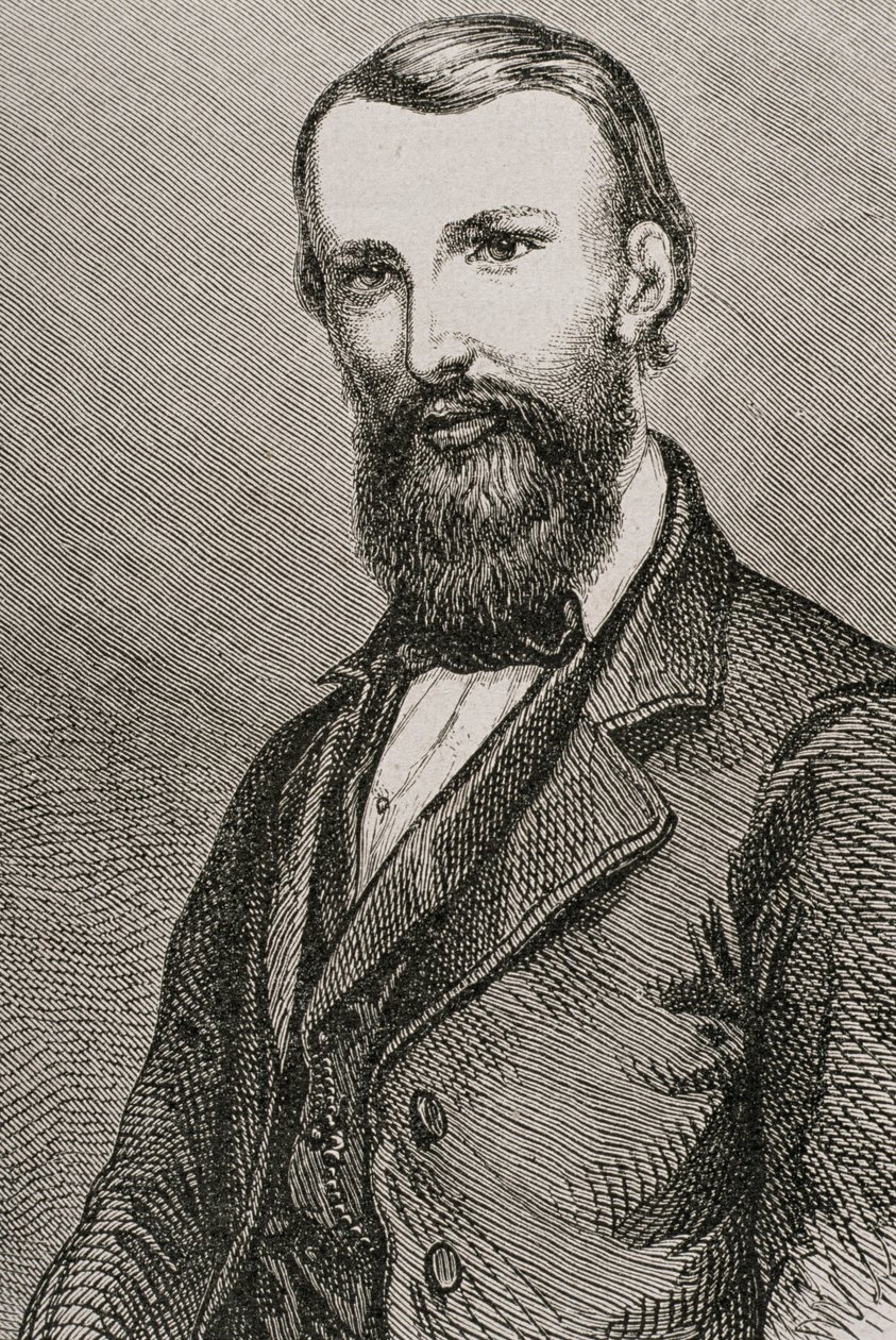 John William Wills (1834-61), englischer Entdecker, aus 