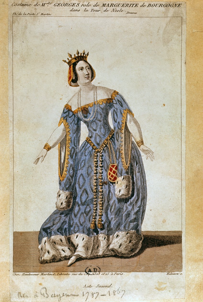 Mademoiselle George als Marguerite in Akt II von 