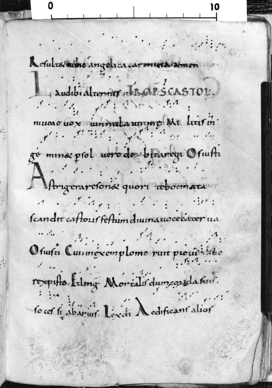 Ms. 17 fol. 289 Introitus für das Fest des Hl. Kastor, aus 