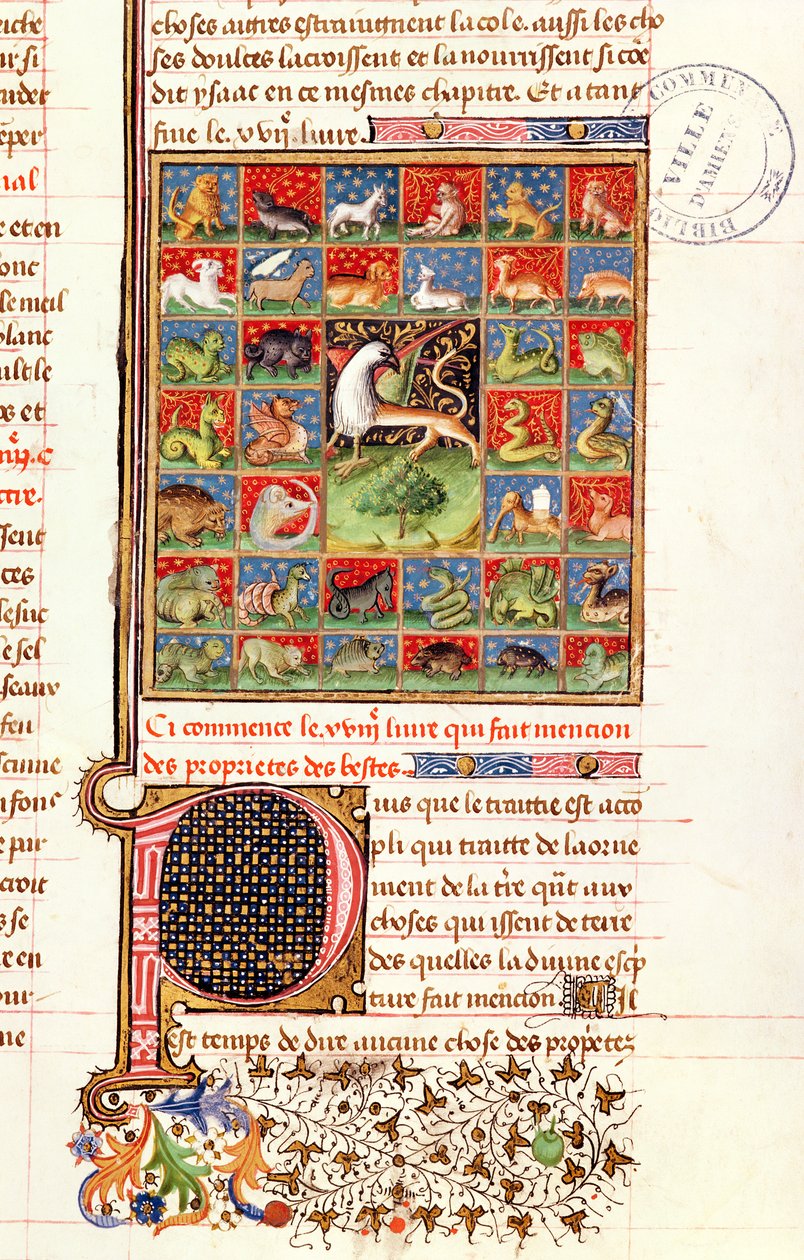 Ms 399 fol.241 Die Eigenschaften der Tiere, aus 