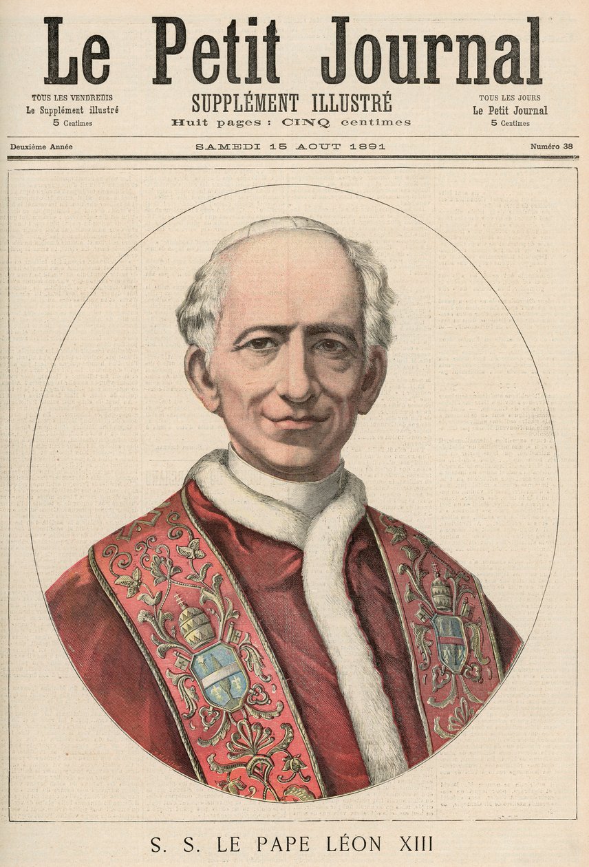 Papst Leo XIII. (1810-1903) aus 