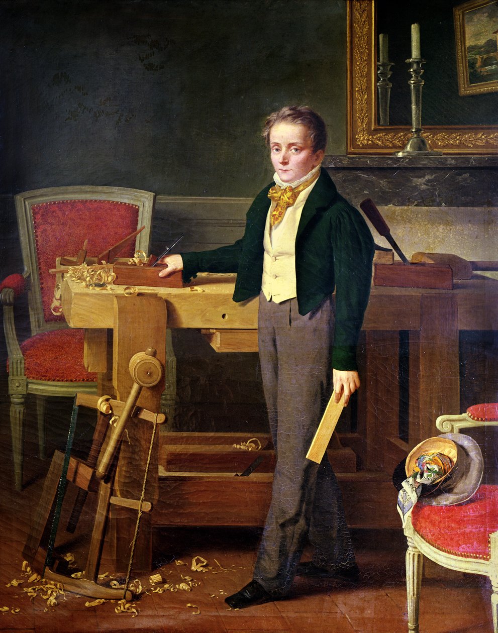 Porträt vermutlich Alfred de La Chaussee von French School