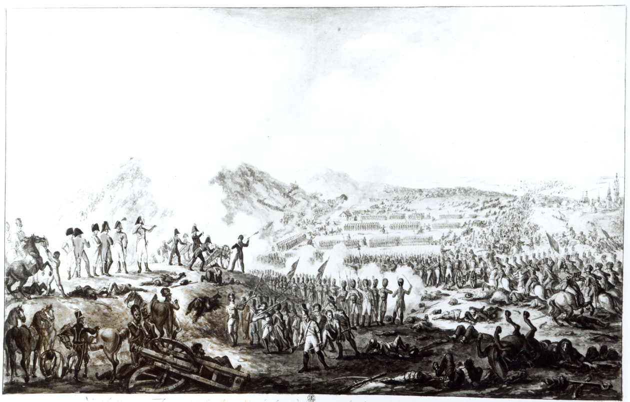 Die Schlacht von Talavera de la Reina zwischen den anglo-spanischen und französischen Armeen, 28. Juli 1809 von French School