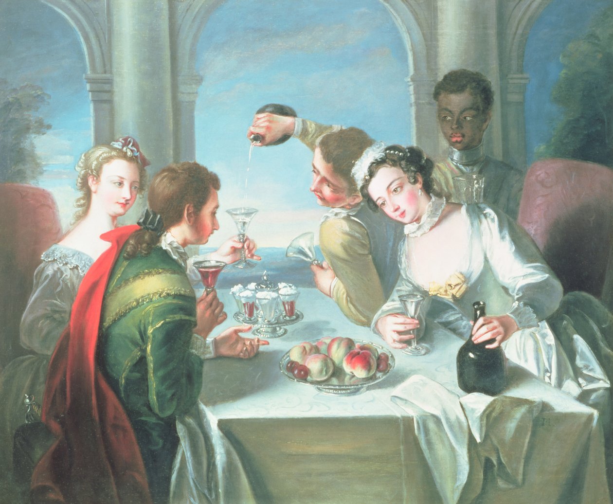 Die fünf Sinne: Der Geschmackssinn, nach Philippe Mercier (1689-1760) von French School