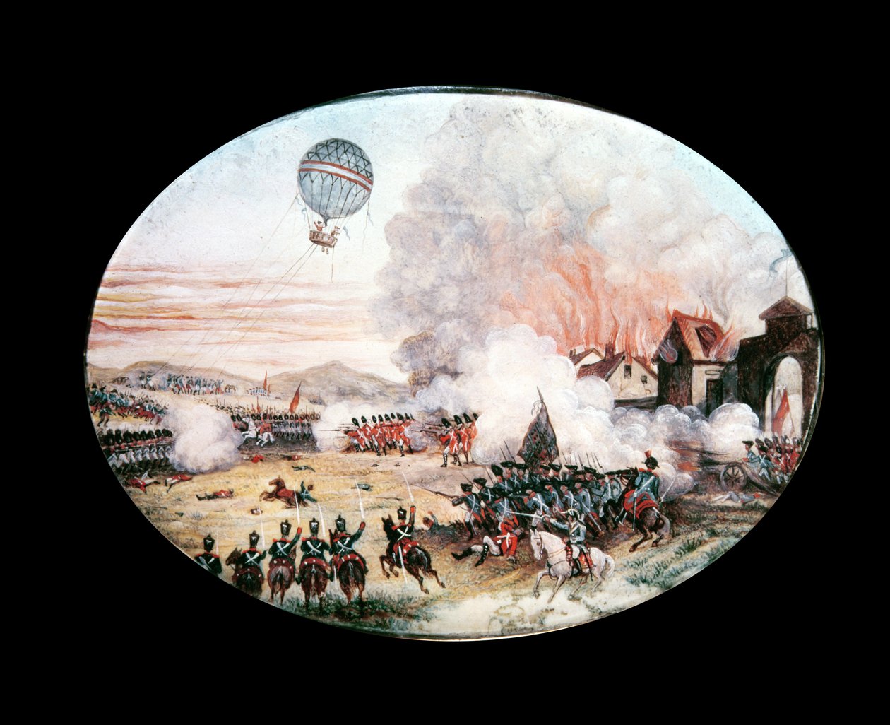 Der französische Beobachtungsballon 