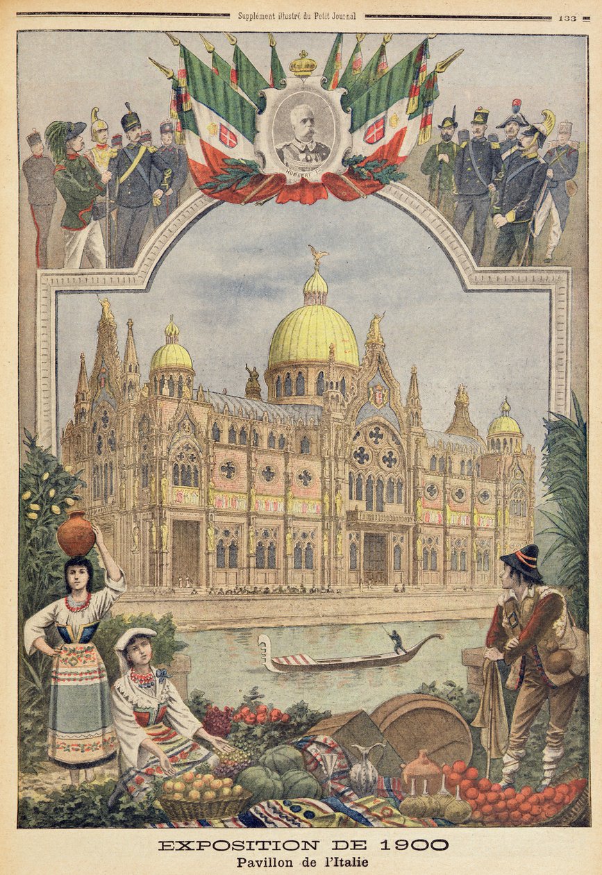 Der italienische Pavillon auf der Weltausstellung 1900 in Paris, Illustration aus 