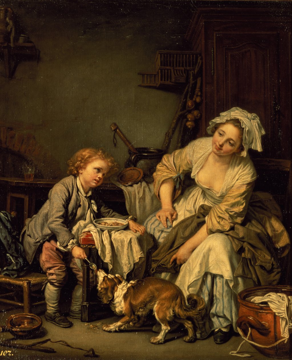 Die Küchenmagd von French School