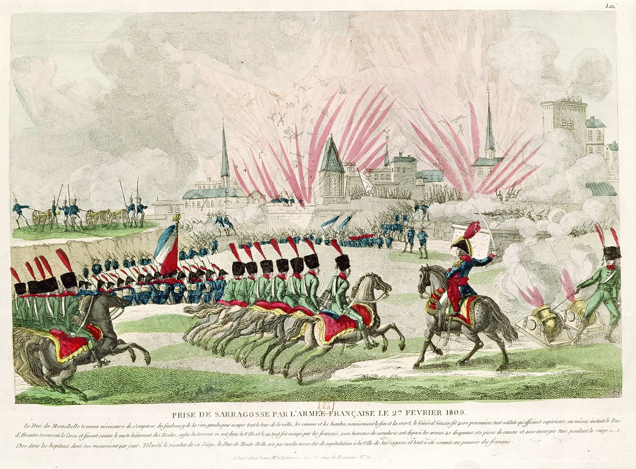 Die Belagerung von Saragossa durch Jean Lannes (1769-1809), Herzog von Montebello, 27. Februar 1809 von French School