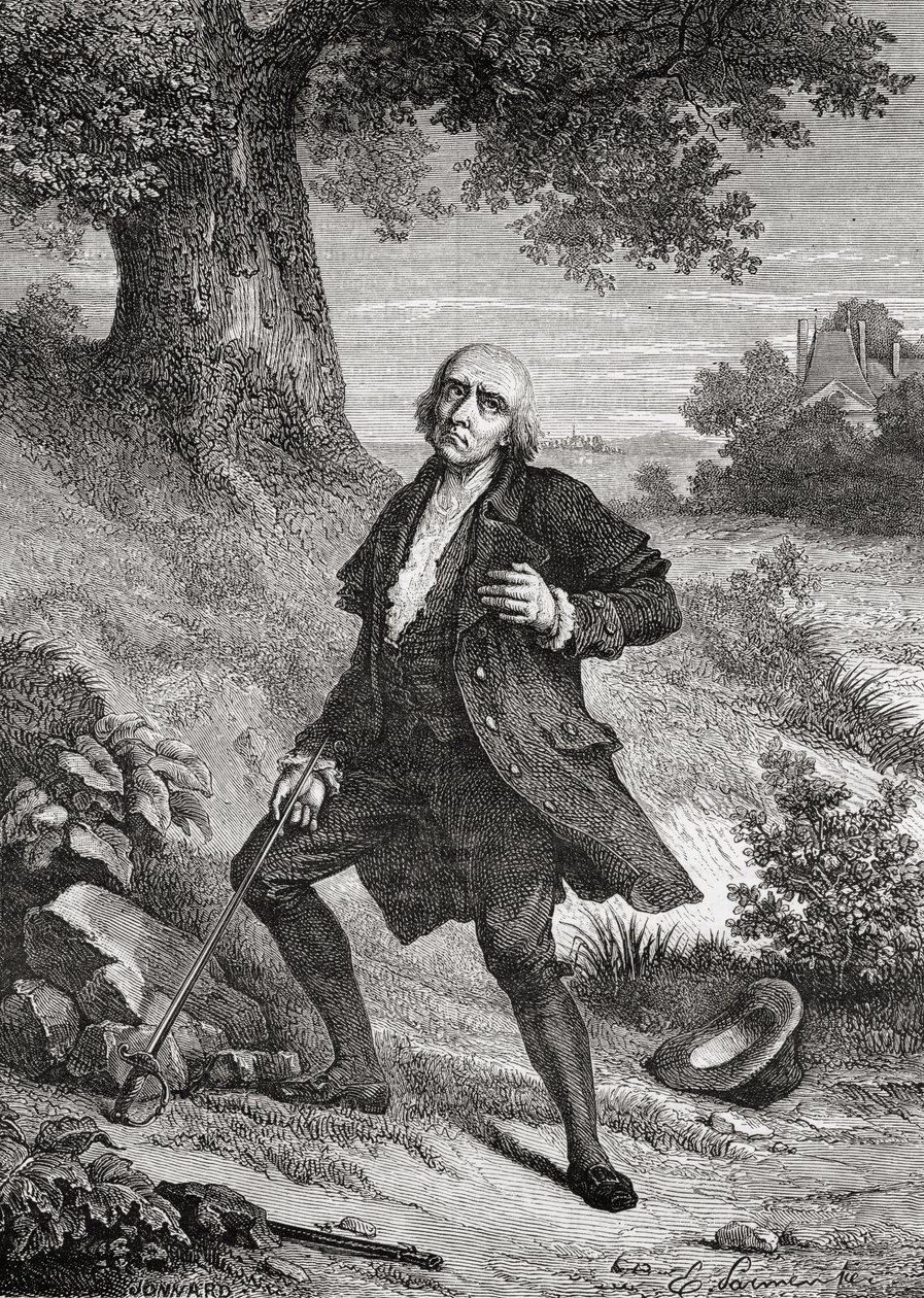Der Selbstmord von Jean Marie Roland de La Platiere (1734-93) am 10. November 1793 von French School