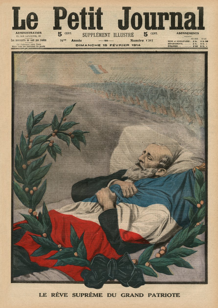 Der letzte Traum des großen Patrioten, Paul Deroulede, Titelbild aus 