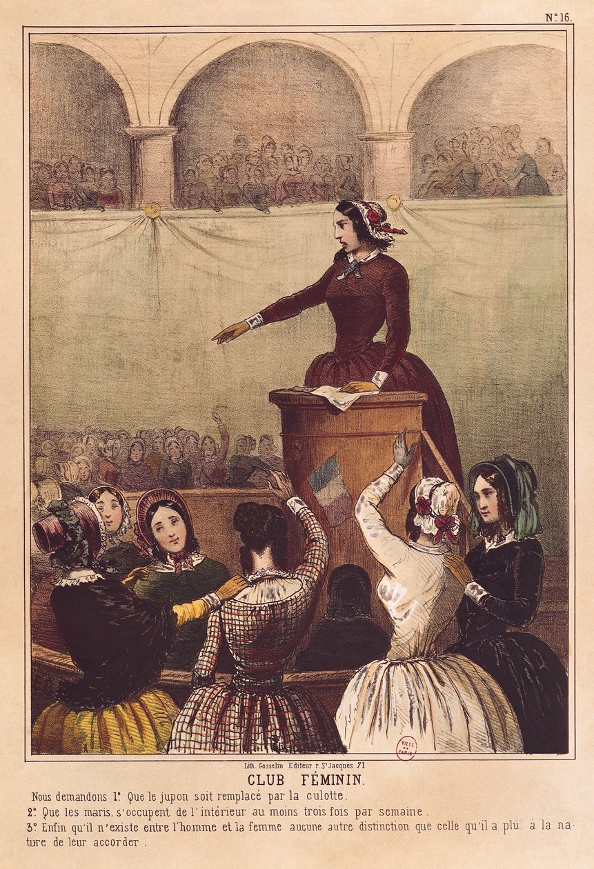 Frauenclub, ca. 1848 von French School