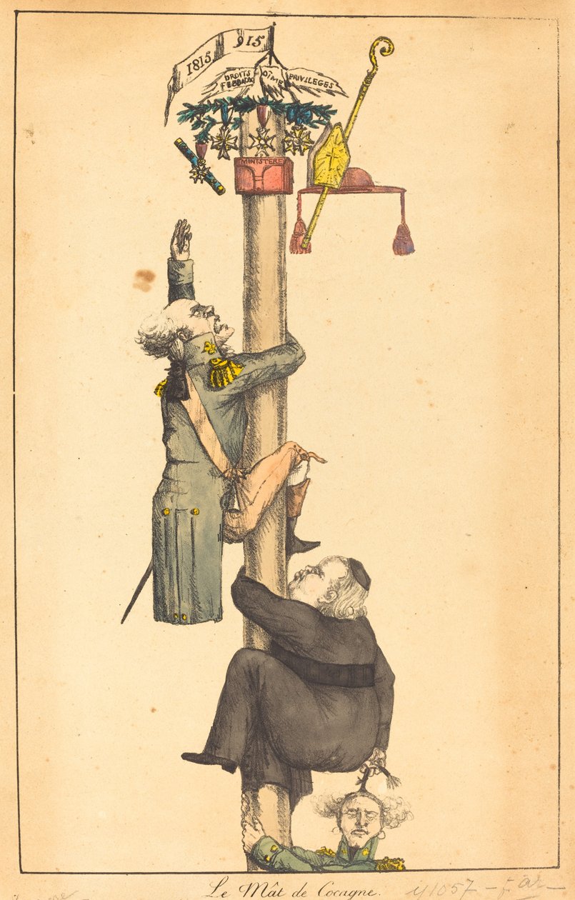 Der schmierige Pfahl von French 19th Century