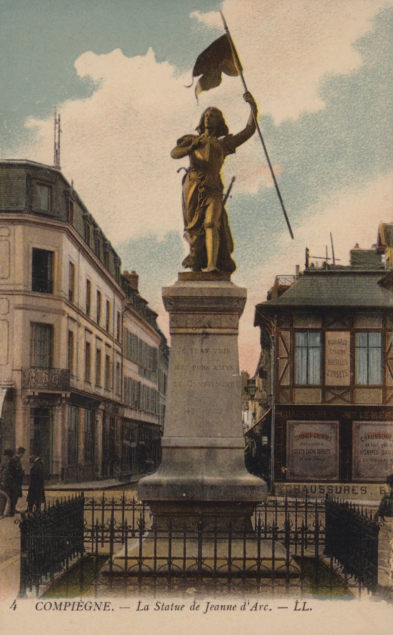 Compiègne, Die Statue von Jeanne d