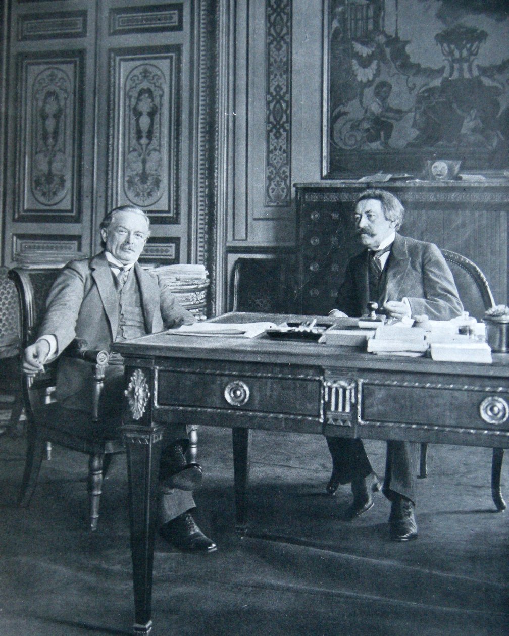 Lloyd George und Aristide Briand, 1916 von French Photographer