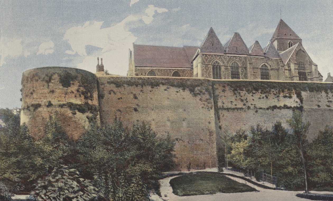 Saint-Valery-sur-Somme, Kirche und alte Stadtmauern von French Photographer