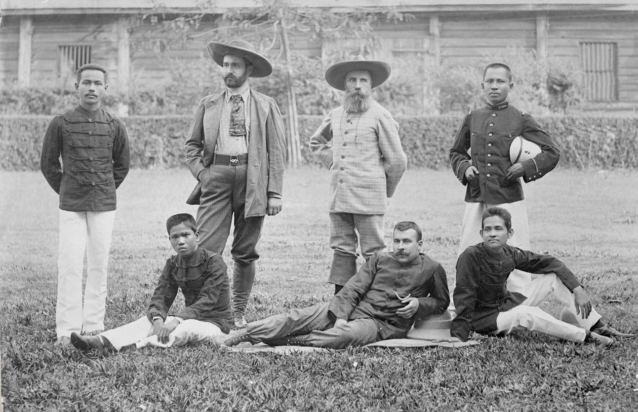 Die Pavie-Mission, Ober-Mekong, Indochina 1890 von French Photographer