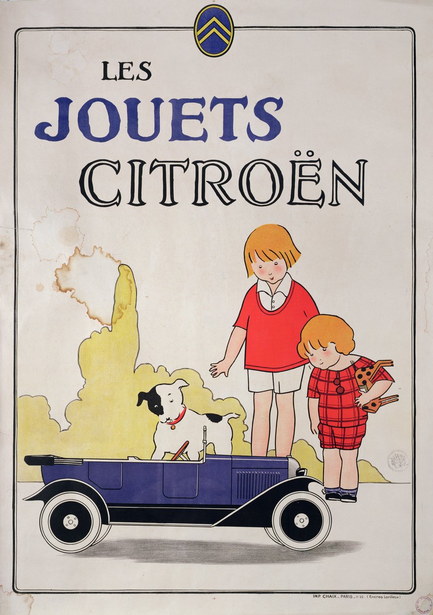 Werbung für Citroen-Spielzeug, 1922 von French School