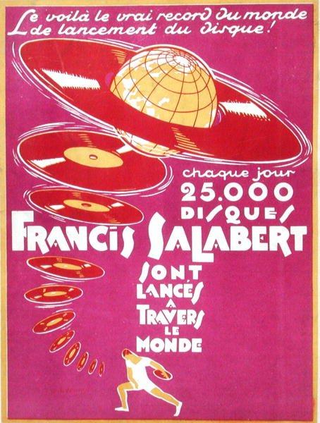 Werbung für Francis Salabert Disques von French School