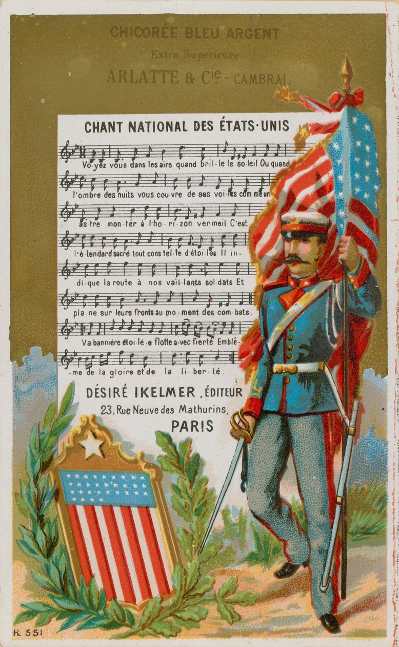 Amerikanische Nationalhymne von French School