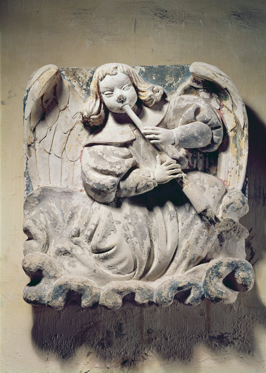 Engel-Musiker (Basrelief) von French School