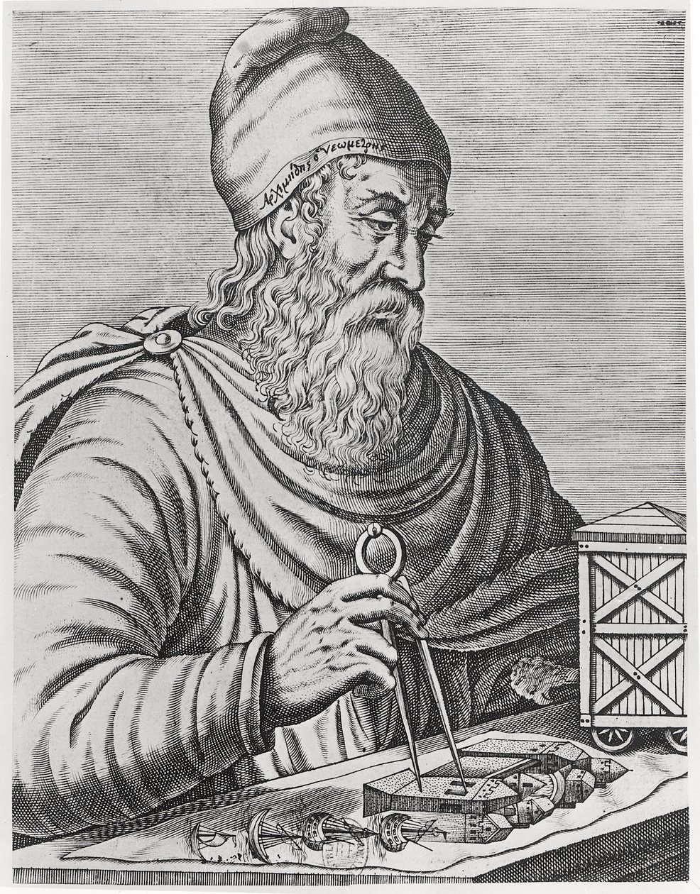 Archimedes (287-212 v. Chr.) von French School