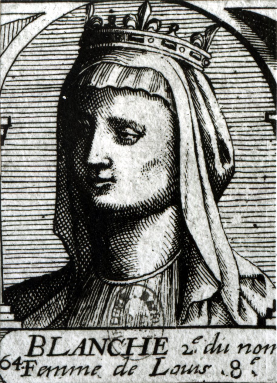 Blanche de Castille (1188-1252), Königin von Frankreich von French School