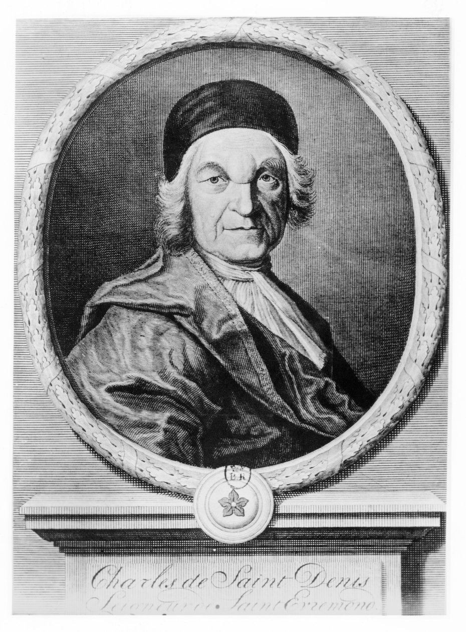 Charles de Saint-Évremond (Gravur) von French School