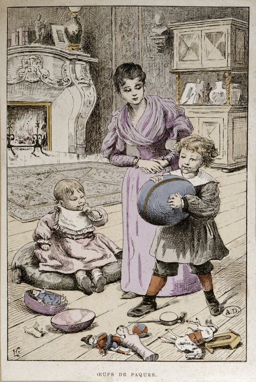 Ostereier, um 1890 von French School