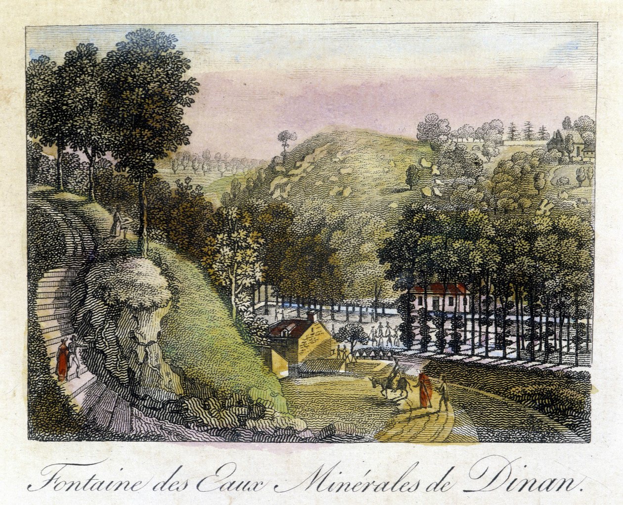 Brunnen der Mineralwasser von Dinan von French School